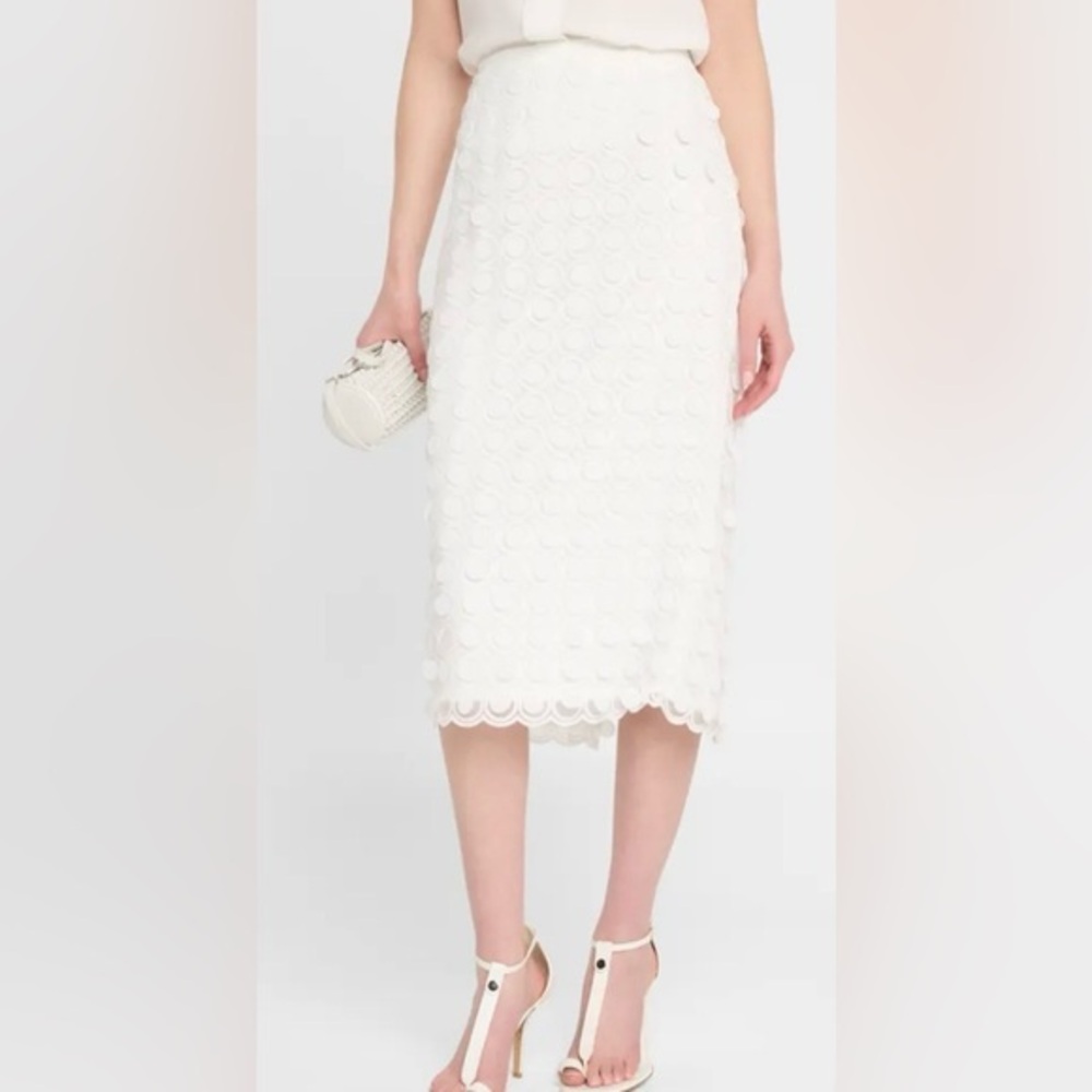 NEW Trina Turk Dita 2 Woven Paillette Midi Skirt NWT